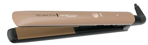 Plancha Alaciadora Remington con Microacondicionadores de Keratina y Aceite de Argán, S8599 (110) F
