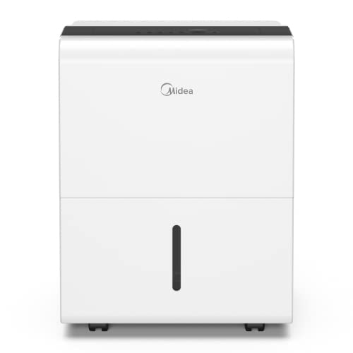 Midea Deshumidificador de 50 Pintas (24 litros) con Tanque de 1.24 Galones para Dormitorio Armario...