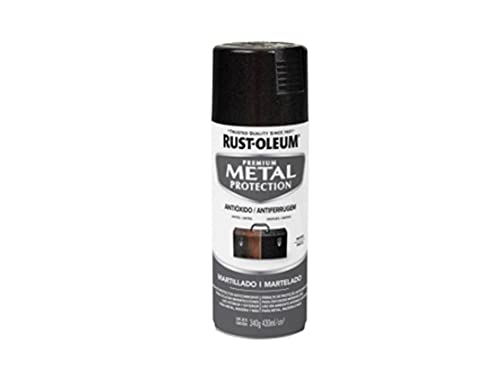 Pintura Aerosol Esmalte acabado Martillado Metal Protection (negro brillante)