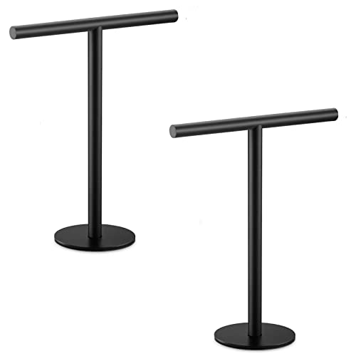 Pynsseu SUS304 - Soporte para Toallas de Mano de baño, de Acero Inoxidable, Color Negro Mate, con...