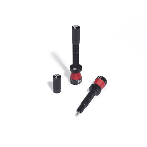 Reserve Wheels - Válvulas de neumático de bicicleta sin cámara Fillmore - Par negro de 50 mm -...