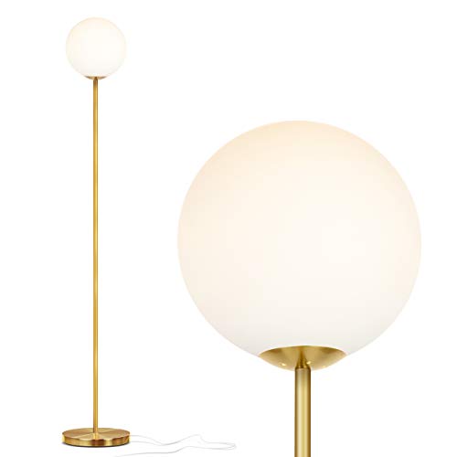 Brightech Luna - Lámpara de pie LED, lámpara moderna para salas de estar y oficinas, gran...