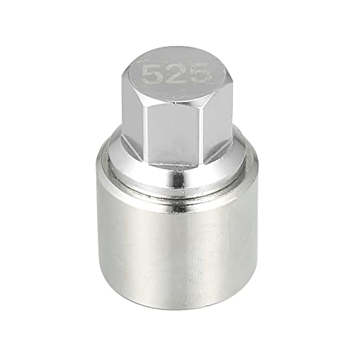 X AUTOHAUX 525 - Tuerca de bloqueo de rueda de coche, tuerca antirrobo, tuerca de extracción de...