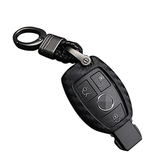 M.JVisun Soft Silicone Rubber Carbon Fiber Texture Cover Protector For Mercedes-Benz Fob, Car Key...