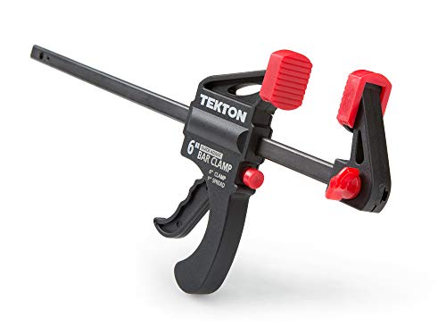 TEKTON Mini abrazadera de barra de carraca de 6 pulgadas por 1.5 pulgadas y extensor de 9 pulgadas