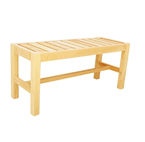 Generico Banca Doble De Madera P/2 Personas Comedor Jardin Restaurant