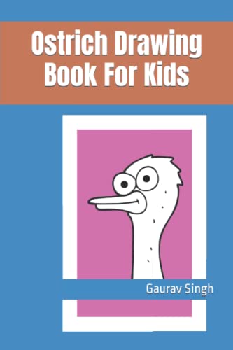 Cuaderno de dibujo de avestruz para niños