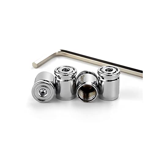 AICEL - Tapa de vástago de válvula de neumático, diseño antirrobo, cubiertas de vástago de...