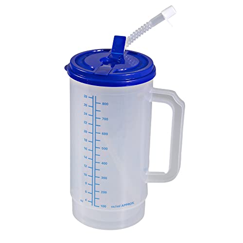 Vakly - Termo para botella de agua con aislamiento de doble pared, capacidad de 32 onzas (graduado...