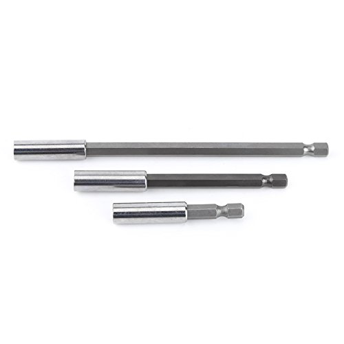 FTVOGUE Barra de Extensión Hexagonal Adaptador de Socket Adaptador de Broca 3 Unids Destornillador...