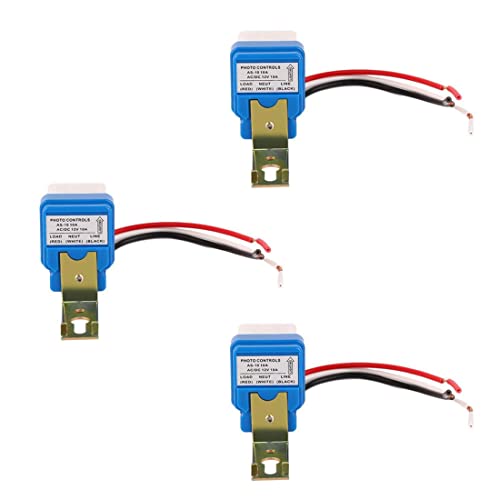 Ximimark Interruptor de sensor de luz de 12 V 10 A de 12 V y 10 A de encendido automático, sensor...