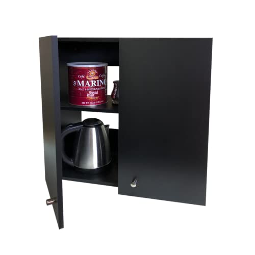 DECOMOBIL Alacena de Cocina Multiusos, Gabinete de Cocina, Minimalista, práctica y Elegante. (Negro...