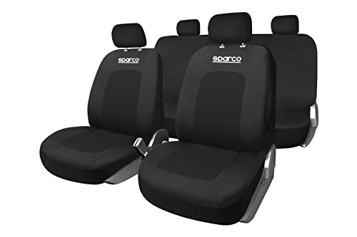 SPARCO Juego de Funda para Asiento Deportivo Negro