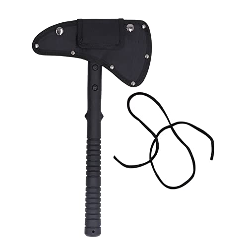 Zixyqol Hacha De Hacha Multifuncional para Acampar, Tornillos Hexagonales, Hoja Curva De Acero,...