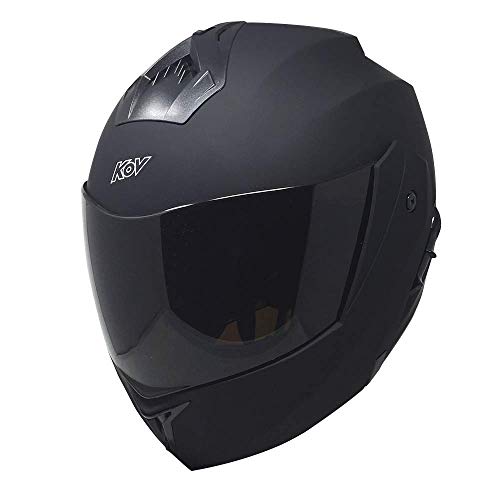 Casco para moto Kov Stealth Negro Matte Abatible Todas las tallas certificacion DOT (S)