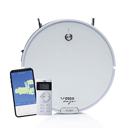 OSOJI Robot Aspiradora Dojo 990, Conexión WiFi, Ultrasilencioso, Sistema Anticaída, Ultraslim,...