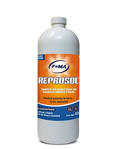 Poderoso Concentrado Detergente Desengrasante REPROSOL (Quita Cochambre y Grasa) (950 MLS)