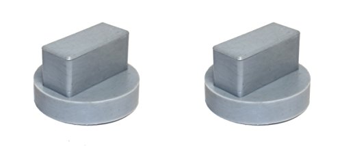 2 Pack Universal for Mercedes Benz Square Slot Polyurethane Jack Pad Adapter
