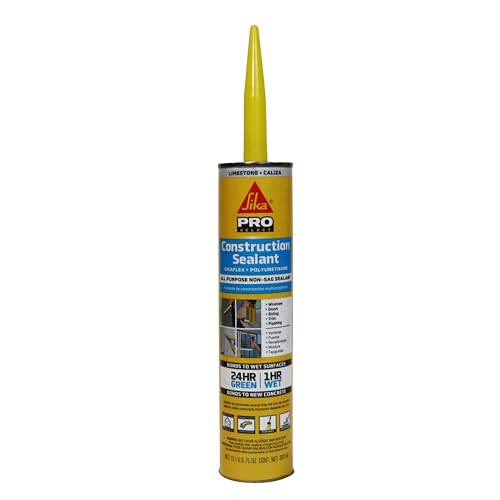 SIKA Construction Sealant, Color Gris, Sellador de poliuretano de alto desempeño para juntas y...