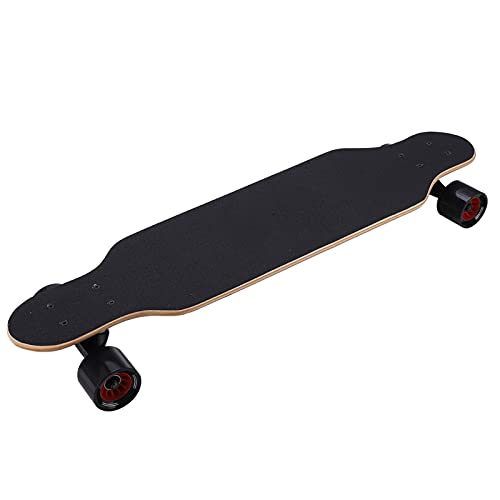 Vbestlife Longboard Profesional de Cuatro Ruedas, Monopatín Duradero de Arce de Cuatro Ruedas para...