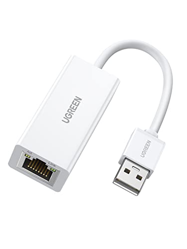 UGREEN Adaptador Ethernet USB 2.0, Tarjeta de Red LAN Ethernet 100Mbps, USB RJ45 Compatible con...