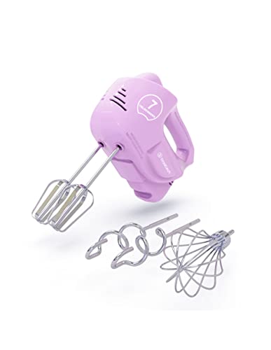 BATIDORA MANUAL BSED-M2-P 200 W, 7 VELOCIDADES ROSA BATIDORES, AMASADORES Y ESPUMADOR