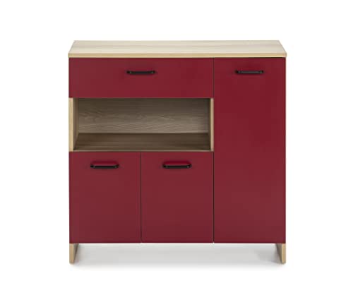Alterego - Alacena June, Color Rojo y Madera