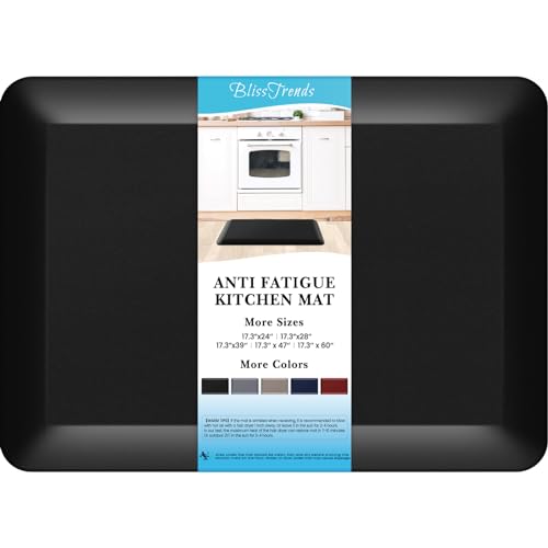 BlissTrends - Alfombras de cocina de 4/5 pulgadas, tapete acolchado antifatiga para piso, juego de...