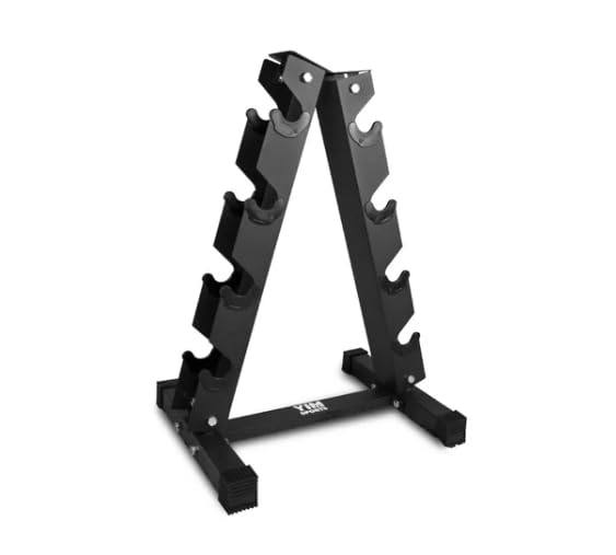 Rack Para Mancuernas Tipo Torre 5 Estantes Calidad Premium