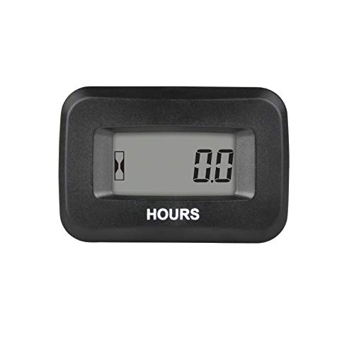 Jayron - Medidor de horas CC 5-60 V voltaje, temporizador de mantenimiento acumulados de datos a...