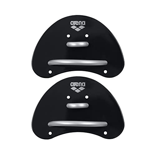 Arena Paletas Natación Elite Finger S, Negro