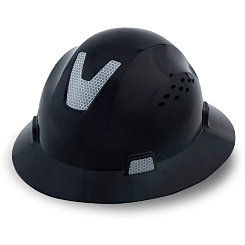 LOHASTAR - Casco de seguridad de ala completa, con ventilación ANSI Z89.1, aprobado por OSHA,...