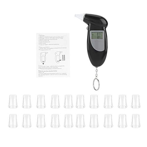 Alcoholímetro Profesional, Alcoholímetro Portátil, Analizador de Alcohol en Pantalla LCD Digital,...