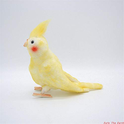 TAMMYFLYFLY Juguete de peluche realista de cacatúa, loro, pájaro, animal, animal, diseño de...