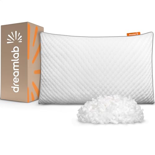 Dreamlab Almohada Cloud Pillow | Funda de Bambú, Altura Ajustable, Memory Foam y Microfibras |...