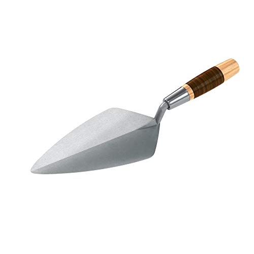 Bon Tool 72-535 - Paleta de albañil forjada (25,4 cm, mango de cuero)