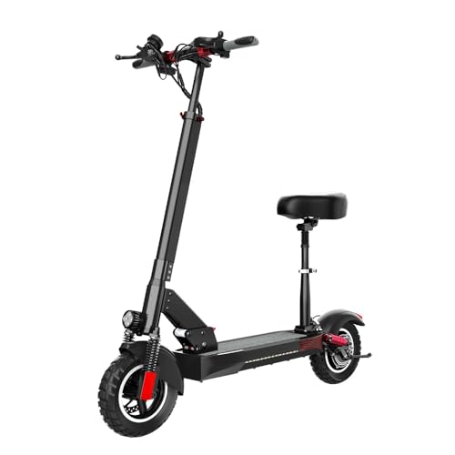 Geofought - Patinete eléctrico de 800 W para adultos, 28 MPH, 25,4 cm, para todoterreno, plegable,...