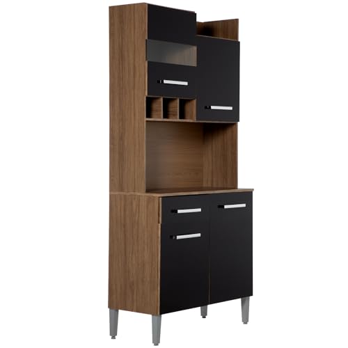 Kingshouse | Mueble Rack Multiusos Alacena – Estante De Almacenamiento con 6 Repisas Organizador...