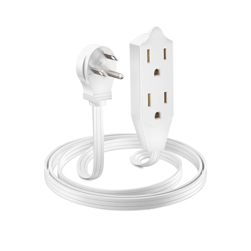 Maximm Cable alargador de Enchufe Plano, Cable de extensión de 3 Clavijas, Cable de extensión de...