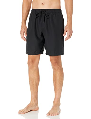 Amazon Essentials - Traje de baño de secado rápido para hombre, 9 pulgadas, color negro, talla G
