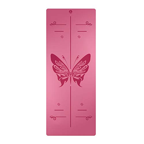 Estera de Yoga de PU de caucho Natural, estera antideslizante profesional de 5MM para Fitness,...