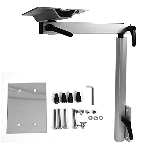 MQSS Pata Mesa Camper Regulable esmontable 360° Patas Ajustables Aleación Aluminio para Muebles...