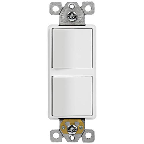 ENERLITES- Interruptor de Luz, 15A, 1 Unidad,120/277 V, Certificación de UL, Color...