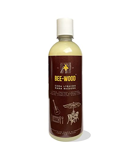 Cera de abeja líquida para madera | 500 ml | Restaura, limpia y protege tus artículos de madera...