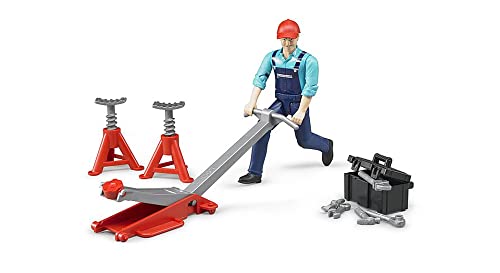 Bruder Toy Figure Set Garage Equipment