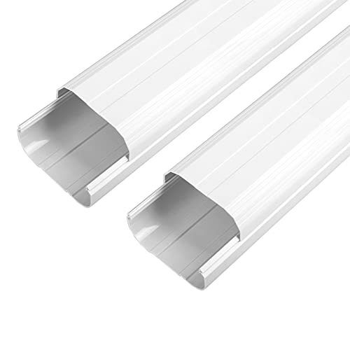 LyPrem - Juego de cubierta de línea recta de PVC decorativo de 4 pulgadas, accesorios para mini...