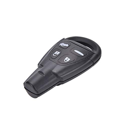 Funda para llave SAAB 93 95 de repuesto, mando a distancia de 4 botones, funda protectora + inserto