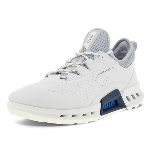 ECCO Biom C4 Gore-Tex - Zapato de Golf Impermeable para Hombre, Blanco, concreto, 10-10.5 US