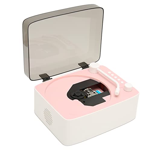 Bewinner Mini Reproductor de CD, Fonógrafo Multifuncional, Altavoz Bluetooth, Reproductor de...