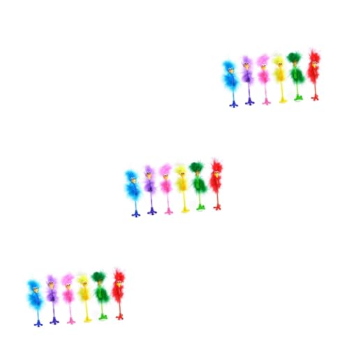 NUOBESTY 36 Piezas De Suministros De Escritura Bolígrafo De Dibujos Animados Avestruz